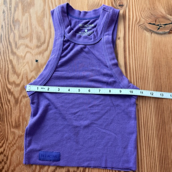 SET ACTIVE Racer Crop Tank - Picture 9 of 10